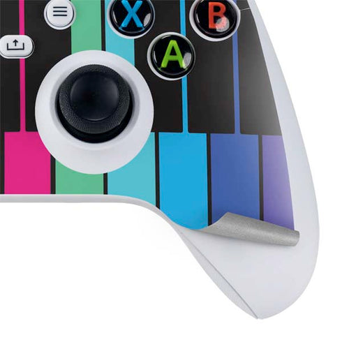 Color Piano Keys Xbox Series S Controller Skin